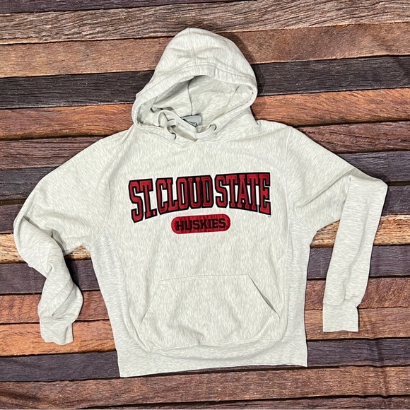 St. Cloud State Huskies Collegiate Gray Hoodie Pullover Sweatshirt - Picture 1 of 5